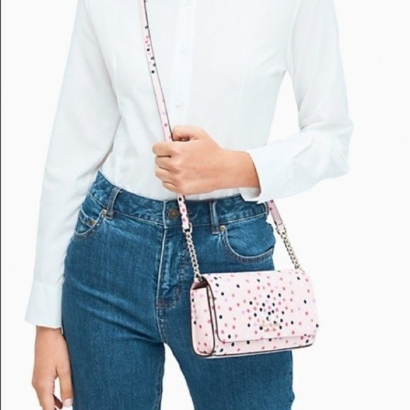 NEW Staci Pink Confetti Crossbody Bag - Picture 2 of 5